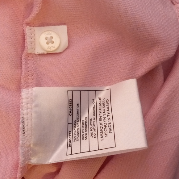Nike Golf S 4/6 Pink Polo Shirt Fit Dry Henley - Picture 10 of 11